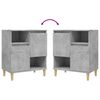 vidaXL Sideboards 3 Stk. Betongrau 60x35x70 cm Holzwerkstoff