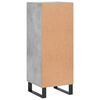 vidaXL Sideboard Betongrau 34,5x34x90 cm Holzwerkstoff