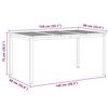 vidaXL Outdoortisch-Set 7 pcs Braun Massivholz Akazie
