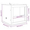 vidaXL Terrarium Braun 40 x 40 x 40 cm OSB