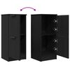 vidaXL Sideboard Schwarz Eichen-Optik 30 x 30 x 70 cm Holzwerkstoff