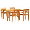 vidaXL Garten Essgruppe 5 pcs Braun Massivholz Akazie