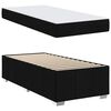 vidaXL Bettrahmen mit Matratze Schwarz 100 x 200 cm Stoff