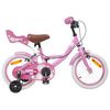 vidaXL Kinderfahrrad 14 Zoll f&uuml;r 3-5 Jahre alt Hellrosa