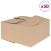 vidaXL Faltbox mit Speicher 50 pcs Natur 30 x 30 x 15 cm Karton