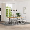 vidaXL Klappstuhl 8 pcs Wei&szlig; und Grau 48 x 43,5 x 81 cm Kunstleder
