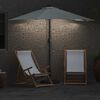 vidaXL Garten-Sonnenschirm Sand 294 x 150 x 223 cm Polyester und Stahl
