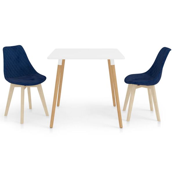 vidaXL 3-tlg. Essgruppe Blau