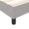 vidaXL Boxspringbett mit Matratze Hellgrau 140x190 cm Stoff