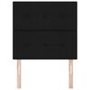 vidaXL LED Kopfteil mit LED-Lichtleisten Schwarz 80 cm Polyester