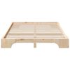 vidaXL Bettrahmen Braun 140 x 210 cm Massives Kiefernholz