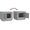 vidaXL Couchtisch Grau Sonoma 51x50x44 cm Holzwerkstoff