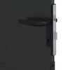vidaXL Gartentor Schwarz 105 x 175 cm Pulverbeschichteter Stahl