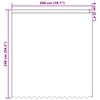 vidaXL Spitzenvorhang mit Vorh&auml;ngen Floral Wei&szlig; 240 x 200 cm Polyester