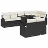vidaXL Gartensofa-set 9 stk. Schwarz Poly Rattan