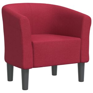 vidaXL Clubsessel mit Fu&szlig;hocker Lila Stoff