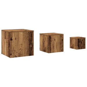 vidaXL Beistelltische 3 Stk. Artisan-Eiche Holzwerkstoff