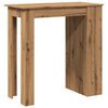 vidaXL Bartisch mit Regal Artisan-Eiche 102x50x103,5 cm