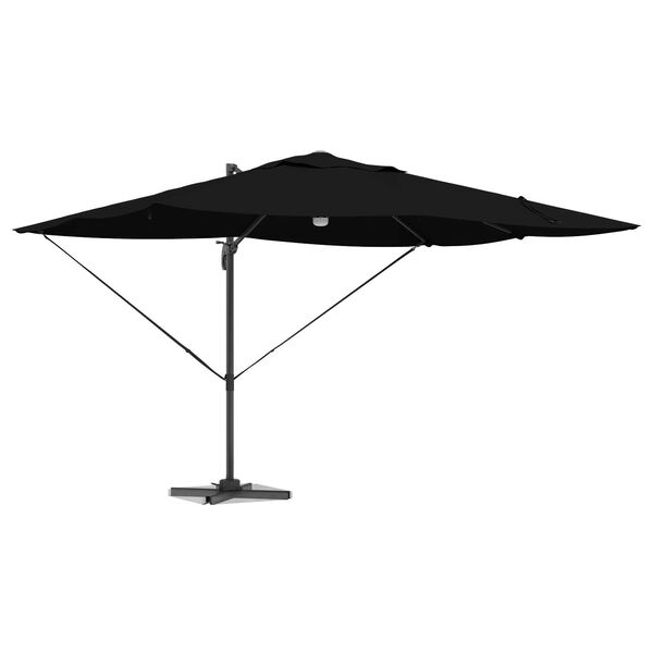 vidaXL Sonnenschirm Schwarz 351 x 250 x 253 cm Polyester und Aluminium