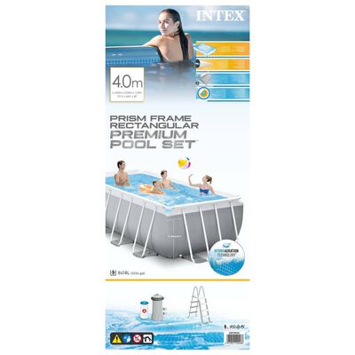 Intex Swimmingpool-Set Prism Frame Rechteckig 400x200x122 cm