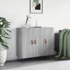 vidaXL Sideboard Grau Sonoma 90x34x80 cm Holzwerkstoff