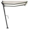 vidaXL Markise Manuell Einziehbar mit LED 300x250 cm Creme