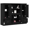 vidaXL Highboard Schwarz Eichen-Optik 132 x 35,5 x 103,5 cm