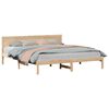 vidaXL Bettgestell Braun 180 x 200 cm Massivholz Kiefer