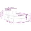 vidaXL Aufbewahrungsbett mit Matratze Rosa 140 x 190 cm Samt