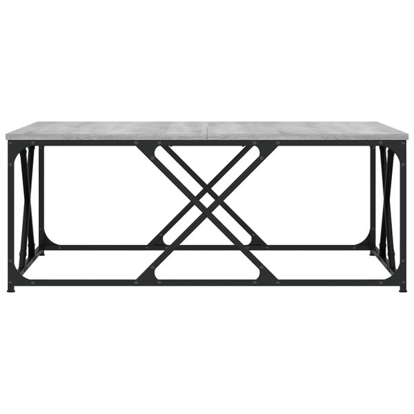 vidaXL Couchtisch Grau Sonoma 100x100x40 cm Holzwerkstoff