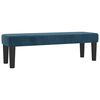 vidaXL Boxspringbett mit Matratze Dunkelblau 140x190 cm Samt