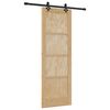 vidaXL Schiebet&uuml;r ORKDAL Braun 73,5 x 211 cm Massives Kiefernholz