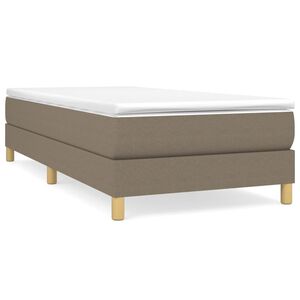 vidaXL Boxspringbettgestell Taupe 90x200 cm Stoff