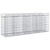 vidaXL Gabionen-Hochbeet 2 pcs Silber