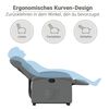 vidaXL Relaxsessel mit Aufstehhilfe Dunkelgrau Stoff