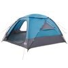 vidaXL Kuppelzelt mit abnehmbarem Regenfly Blau 12-Personen