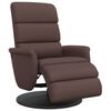 vidaXL Relaxsessel mit Fu&szlig;teil Braun Kunstleder