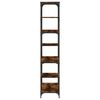 vidaXL B&uuml;cherregal R&auml;uchereiche 91x36x176 cm Holzwerkstoff und Stahl