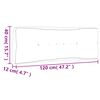 vidaXL Palettenkissen T&uuml;rkis 120x40x12 cm Stoff