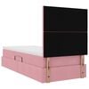 vidaXL Aufbewahrungsbett mit Matratze Rosa 90 x 190 cm Samt