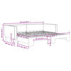 vidaXL Tagesbett Ausziehbar Hellgrau 90x190 cm Stoff