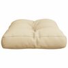 vidaXL Palettenkissen Beige 50x40x12 cm Stoff