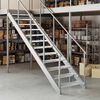 vidaXL Gitterroststufe 80x24x7 cm Verzinkter Stahl