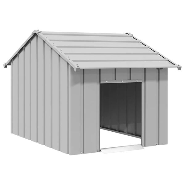 vidaXL Hundeh&uuml;tte mit Dach 83x130x85 cm Verzinkter Stahl