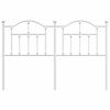 vidaXL Kopfteil Metall Weiß 135 cm