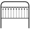 vidaXL Ersatz-Kopfteil Metall Schwarz 107 cm