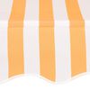 vidaXL Einziehbare Markise Handbetrieben 150 cm Orange/Wei&szlig; Gestreift