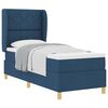 vidaXL Boxspringbett mit Kopfteil Blau 200 x 80 cm Stoff