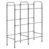 vidaXL Kistenregal f&uuml;r 6 Kisten Silbern 96x33x116 cm Stahl