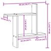 vidaXL Wandregale 2 Stk. Artisan-Eiche 50x12x50 cm Holzwerkstoff